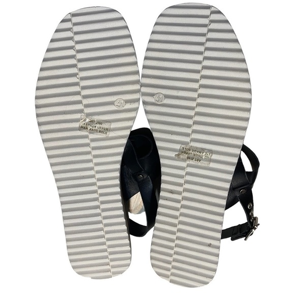 Christian Di Riccio Sandals Sling Back Heels Made in Italy Leather Size 41 - Picture 7 of 8